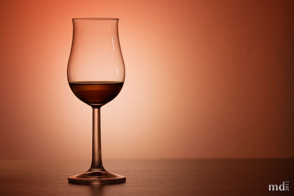 Stimmungsvoll arrangiert: Auchentoshan Three Wood im Glas