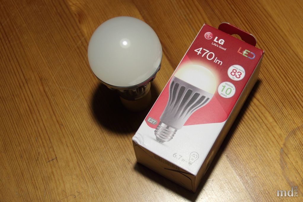 LG LED-Lampe in Standardbauform