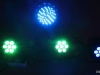 Drei Expolite TourLED 21CM und ein Stairville PAR-64 LED
