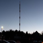 Derselbe Sendemast - blaue Stunde