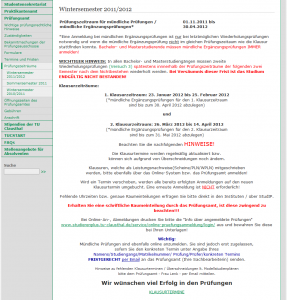 Hinweise des P-Amts im November 2011